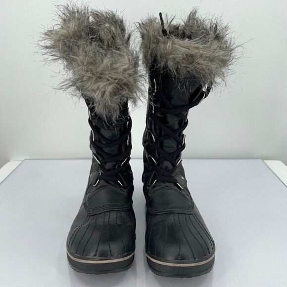 Sorel Women's Tofino II Winter Snow Boot 8.5 Black Waterproof Snow Calf Faux Fur - Picture 5 of 15